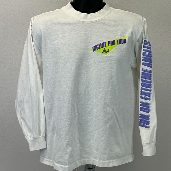 Vintage Fun On Extreme Angles T Shirt Mens Medium Steve Phil Mahre Skiing White - Picture 2 of 11